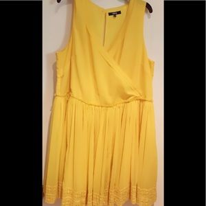 ASOS yellow sleeveless dress size 16 women